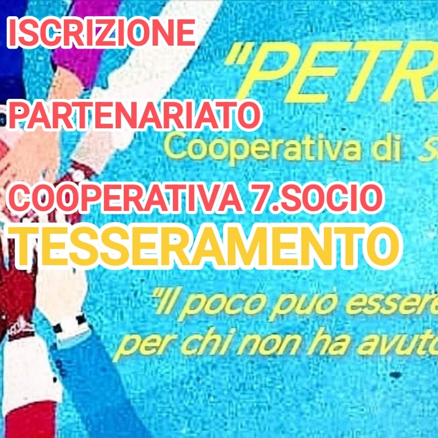 Iscrizione Partenariato Cooperativa 7.Socio