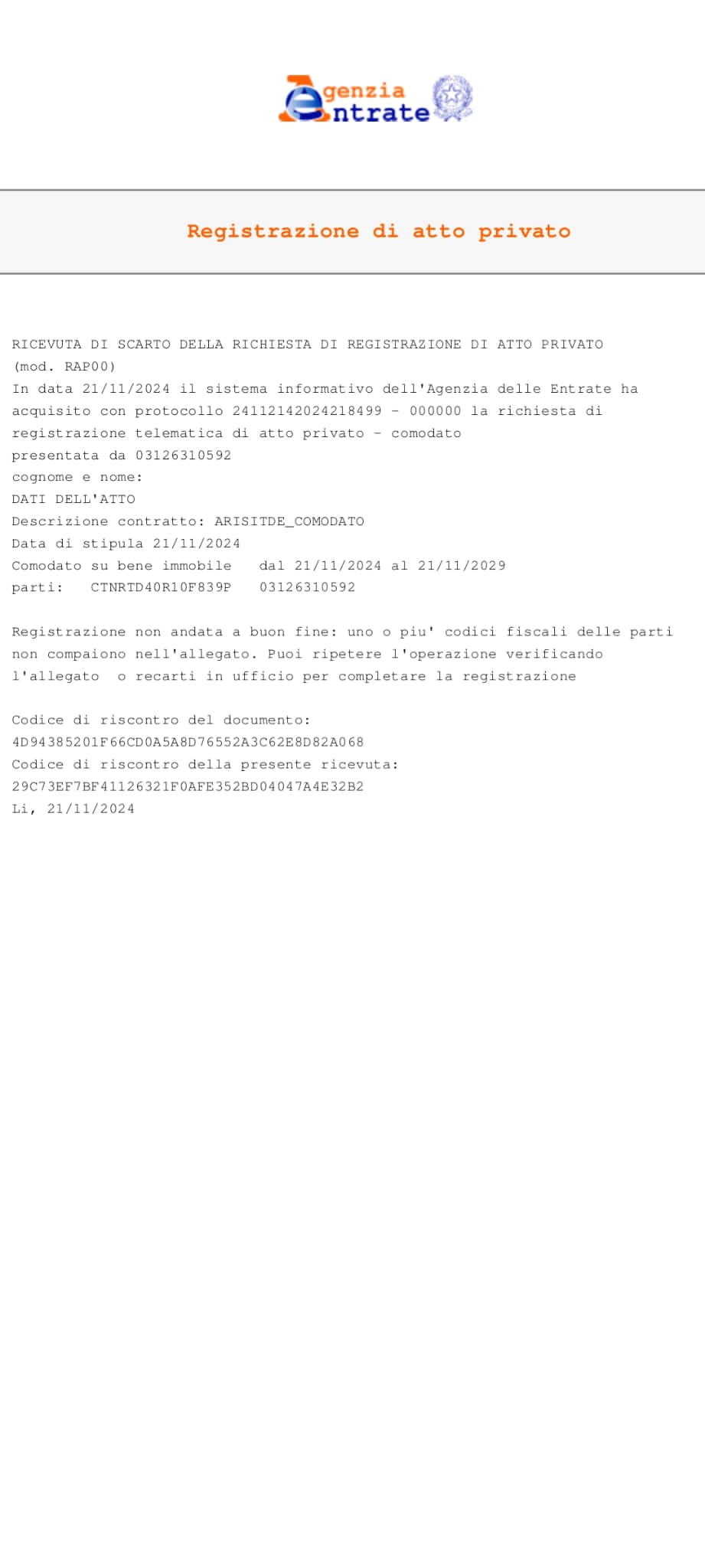 PETRA ETS Unità Locale Info Point CAMPANIA VIA NINO BIXIO N° 1-3